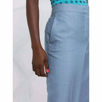 Salvatore Ferragamo - High Waisted Silk Trousers