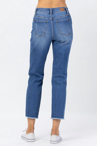 Judy Blue - Howdy High Waist Boyfriend Jeans With Stitched Seam Detail - Plus Size