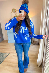 Panache Apparel - Royal Wrapped Cozy Knit Sweater