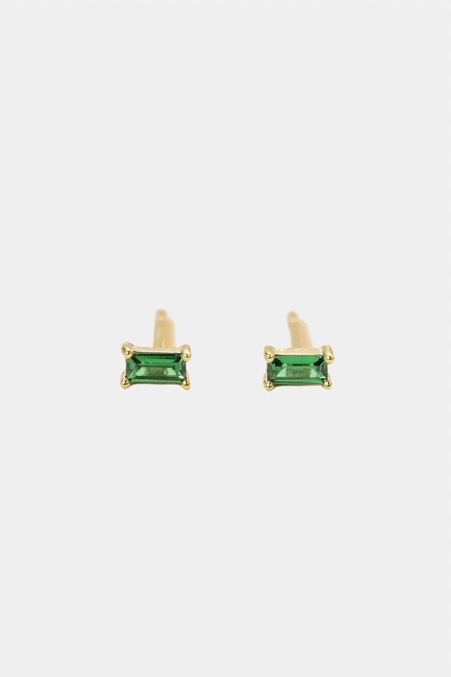 Jaxkelly - Women's Baguette Stud Earrings