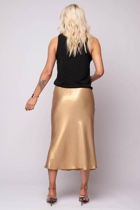 Current Air - SILK BIAS CUT SKIRT