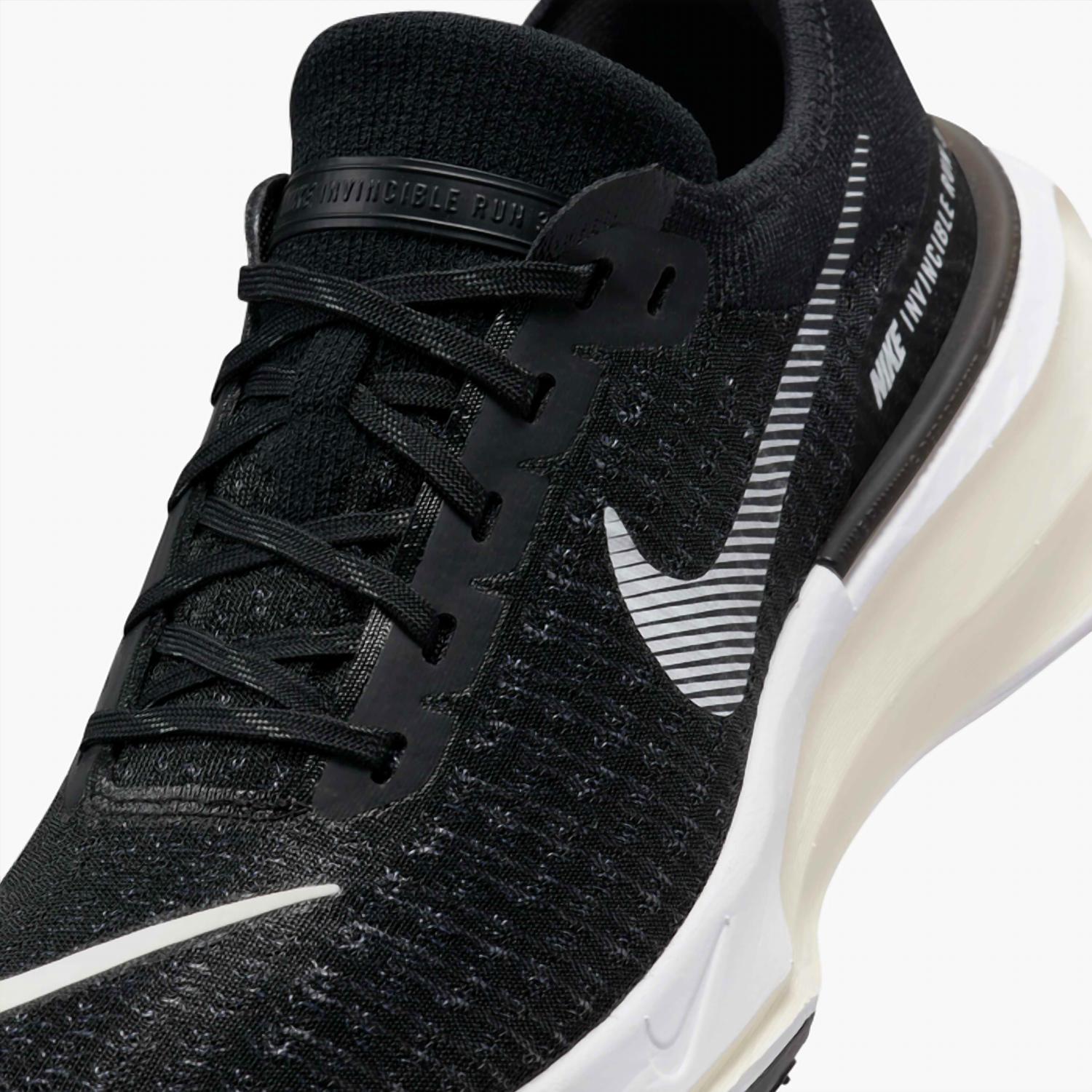 NIKE Women's Zoomx Invincible Run Flyknit 3 Running Shoes in black dark grey white - women's sneaker - view 6