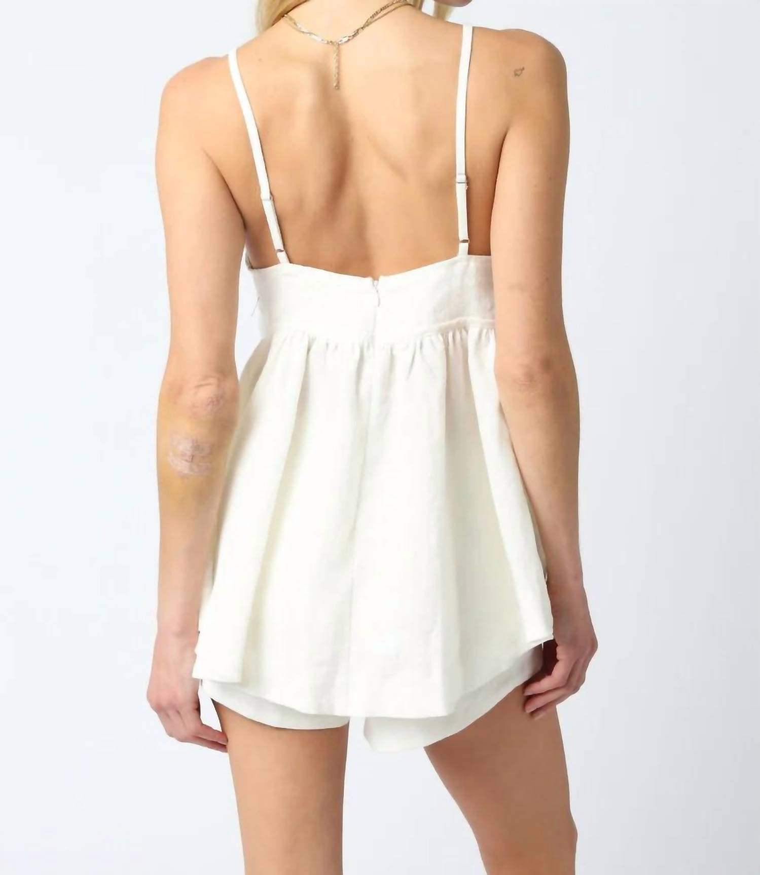 Olivaceous - Han Peplum Top