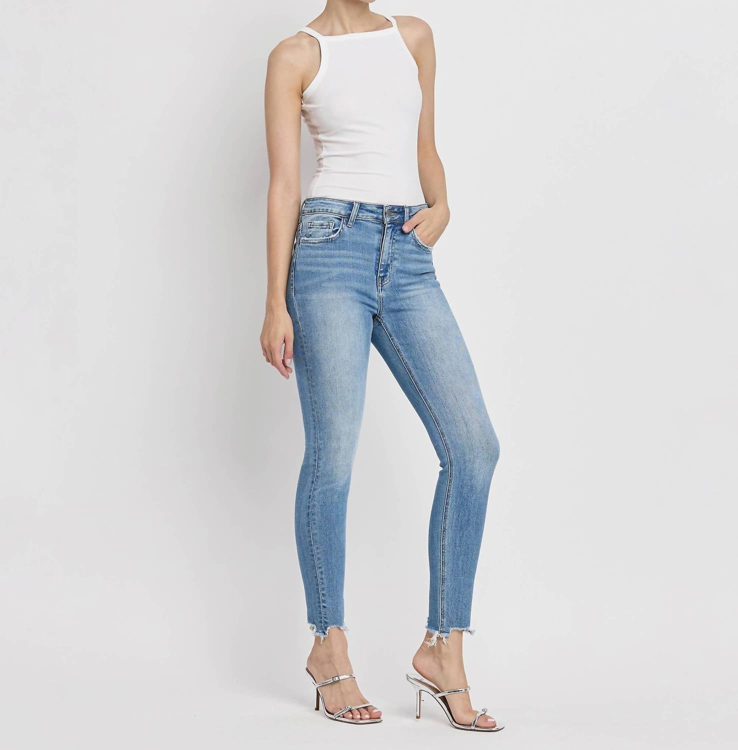 Flying Monkey - High Rise Ankle Skinny Jeans