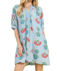 Umgee - Abstract Print Mini Dress