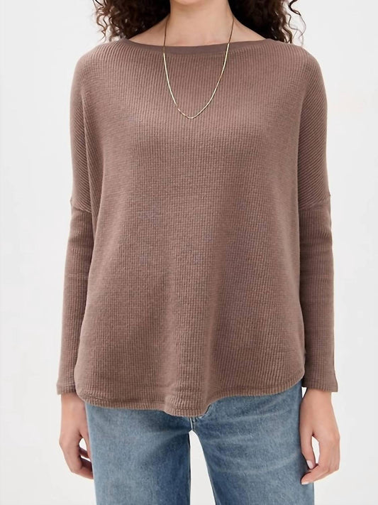 Free People - Latte Blues Thermal Shirt