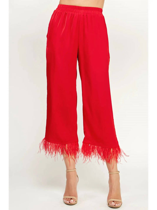 Strut & Bolt - Foncy Feather Trim Pants