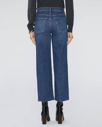 Frame - The Mellow Raw Hem Straight-leg Jeans