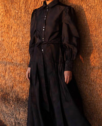 Oliphant Nora Midi Dress in hepburn midnight 1 - women's dress - view 5