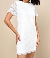 Lulus - Take Me To Brunch Lace Shift Dress