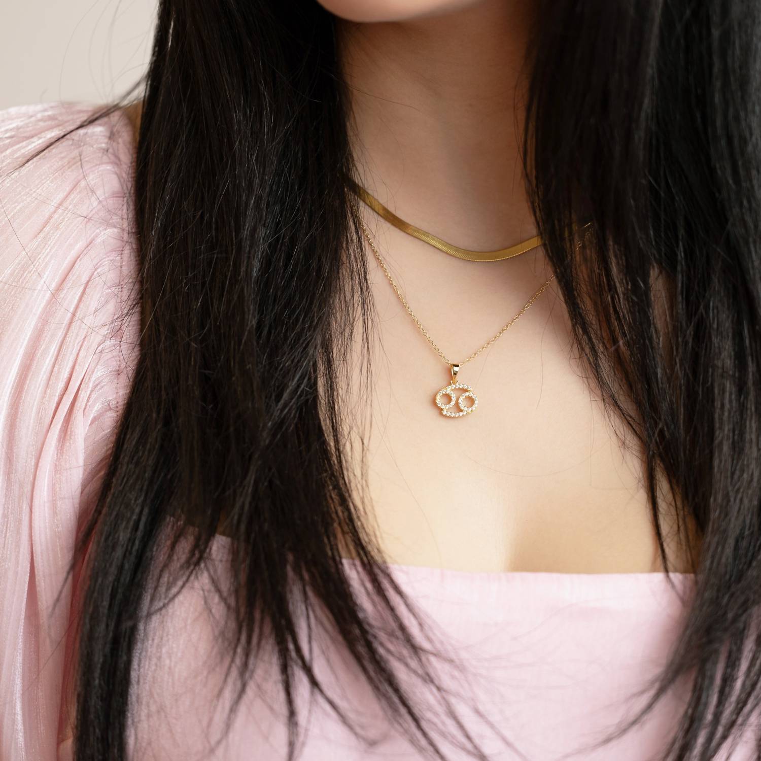 Starlette - Women's Cancer Necklace With Beautiful Cz Adornment