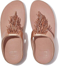 Fitflop - Women's Rumba Beaded Metallic Toe-post Sandals