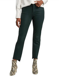 Frame - Le High Straight Raw Stagger Coated Jeans