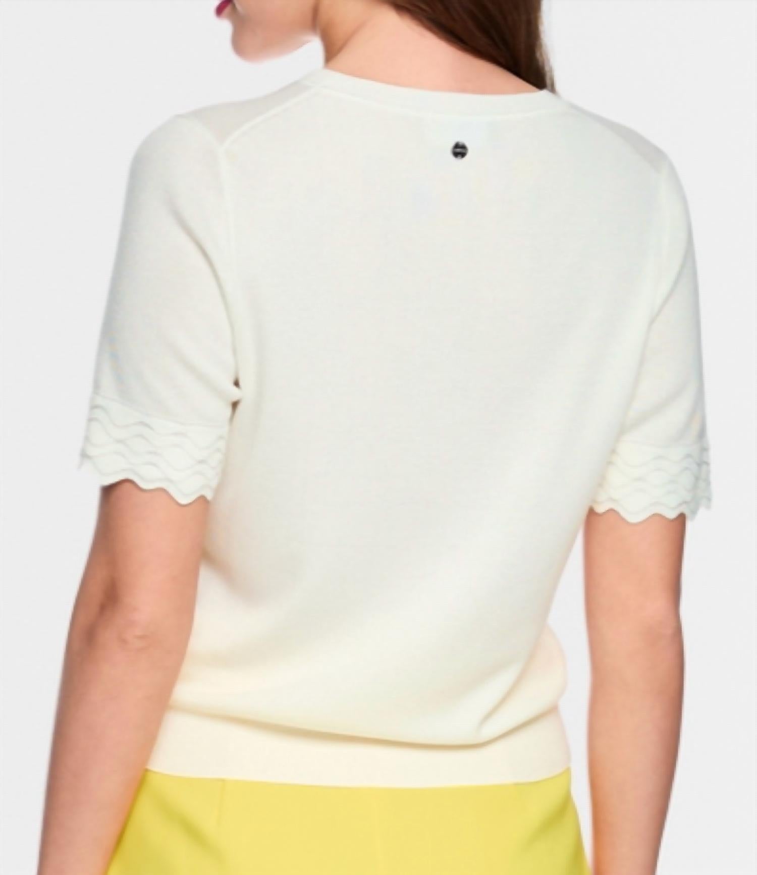 Marc Cain - Short-sleeved fine-knit sweater