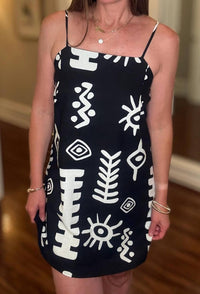 Meet Me In Santorini - Shift Mini Dress