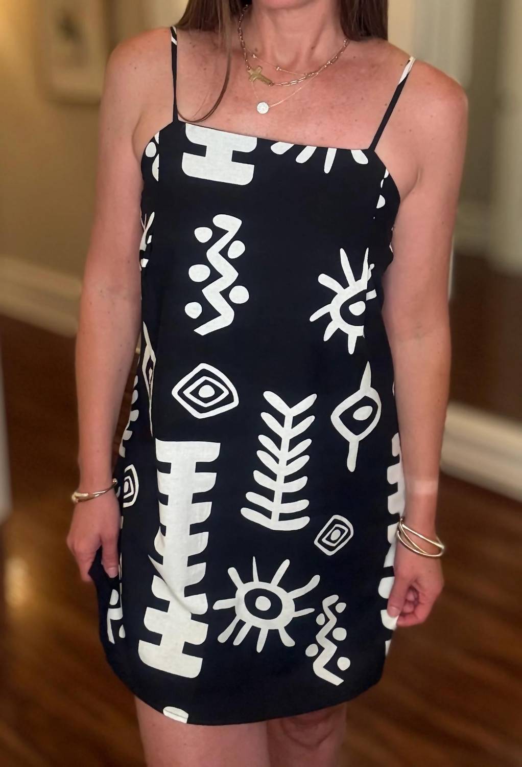 Meet Me In Santorini - Shift Mini Dress