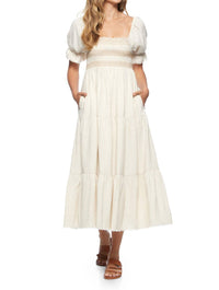 Flags & Anthem - Nora Smocked Bodice Midi Dress