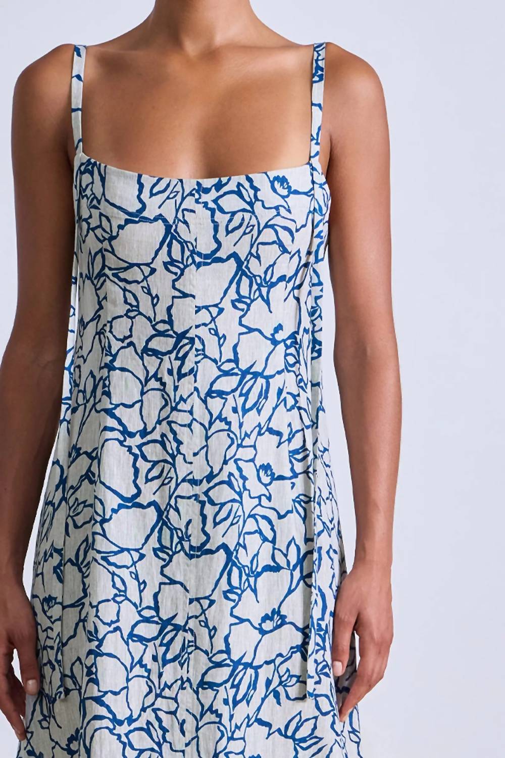 Apiece Apart - Lace Floral Flax Viviana Tank Maxi Dress