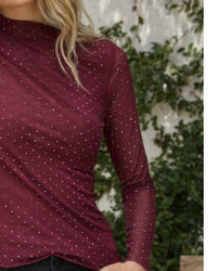 Skies Are Blue - Long Sleeve Embellished Shirt