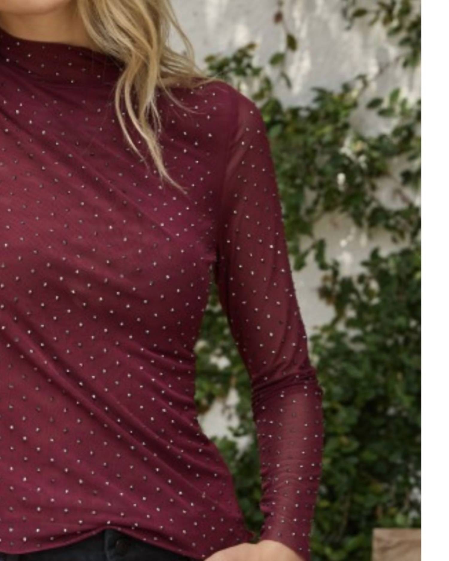 Skies Are Blue - Long Sleeve Embellished Shirt