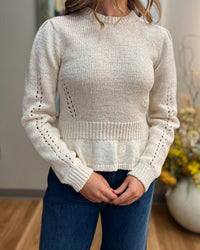 Ulla Johnson - Aurelie Long Sleeve Peplum Pullover