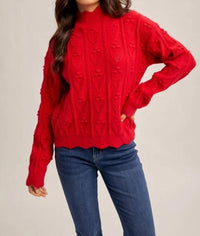 Hem & Thread - Cody Scalloped High Neck Sweater