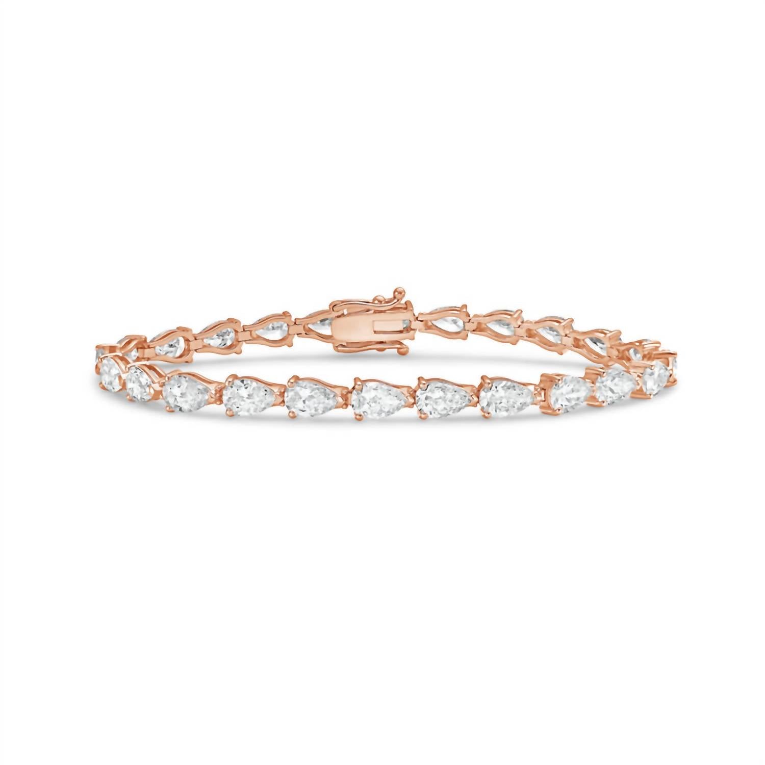 Diana M Jewels - Women's Pear Lab-Grown Diamond Jewelry Bracelet (48.00 Ct) - Signature