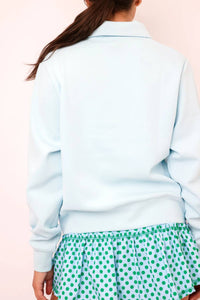 SMITH & QUINN Chase Quarter Zip Top in sea salt - women's top - view 4