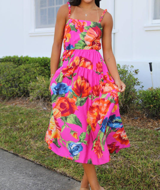 Skies Are Blue - Braided Strap Maxi Dress