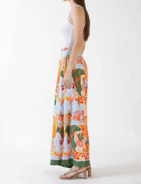 Celina Moon - Jana Wide Leg Print Pant