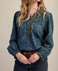 Easel - Women's Jacquard Dirty Top