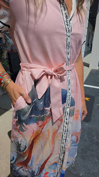 Q2 - Watercolor Print Maxi Dress