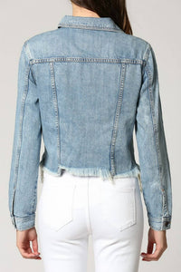 Hidden - Kelso Distressed Fray Jacket