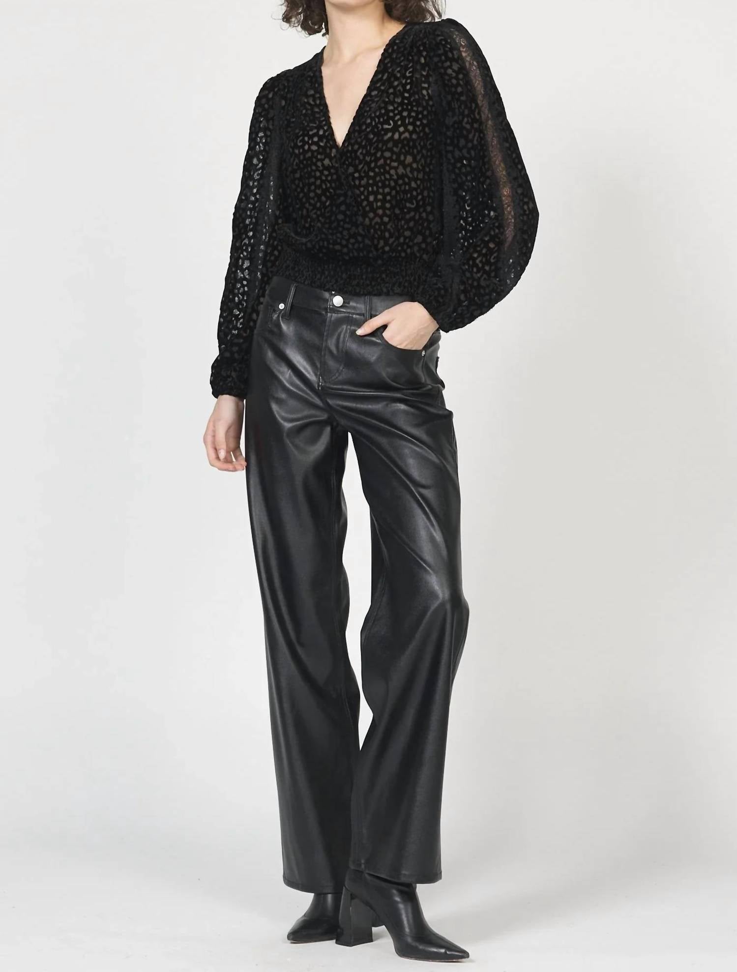 Dear John Denim - Robena Velvet Burnout Top