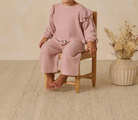 Quincy Mae - Girl's Ruffle Cozy Set