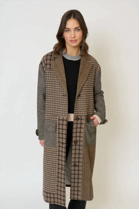 Central Park West - Raven Patchwork Long Coat