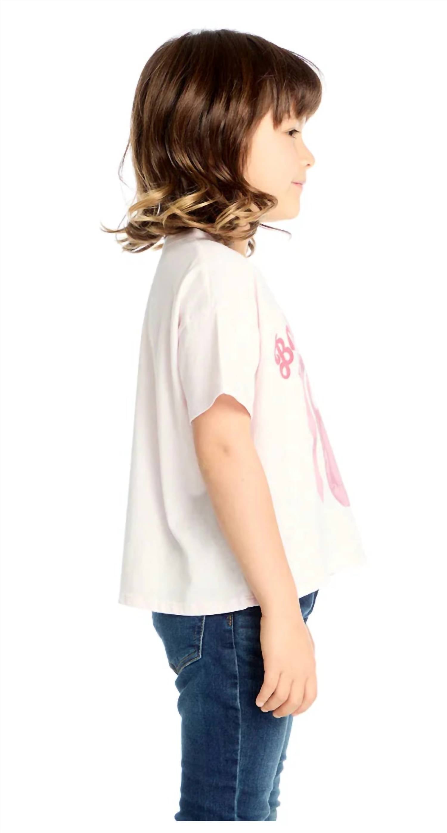 Chaser Kids Ballet Club Tee Top in pinky - kids' t-shirt - alternate view