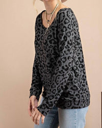 143 Story - Leopard Knit Top