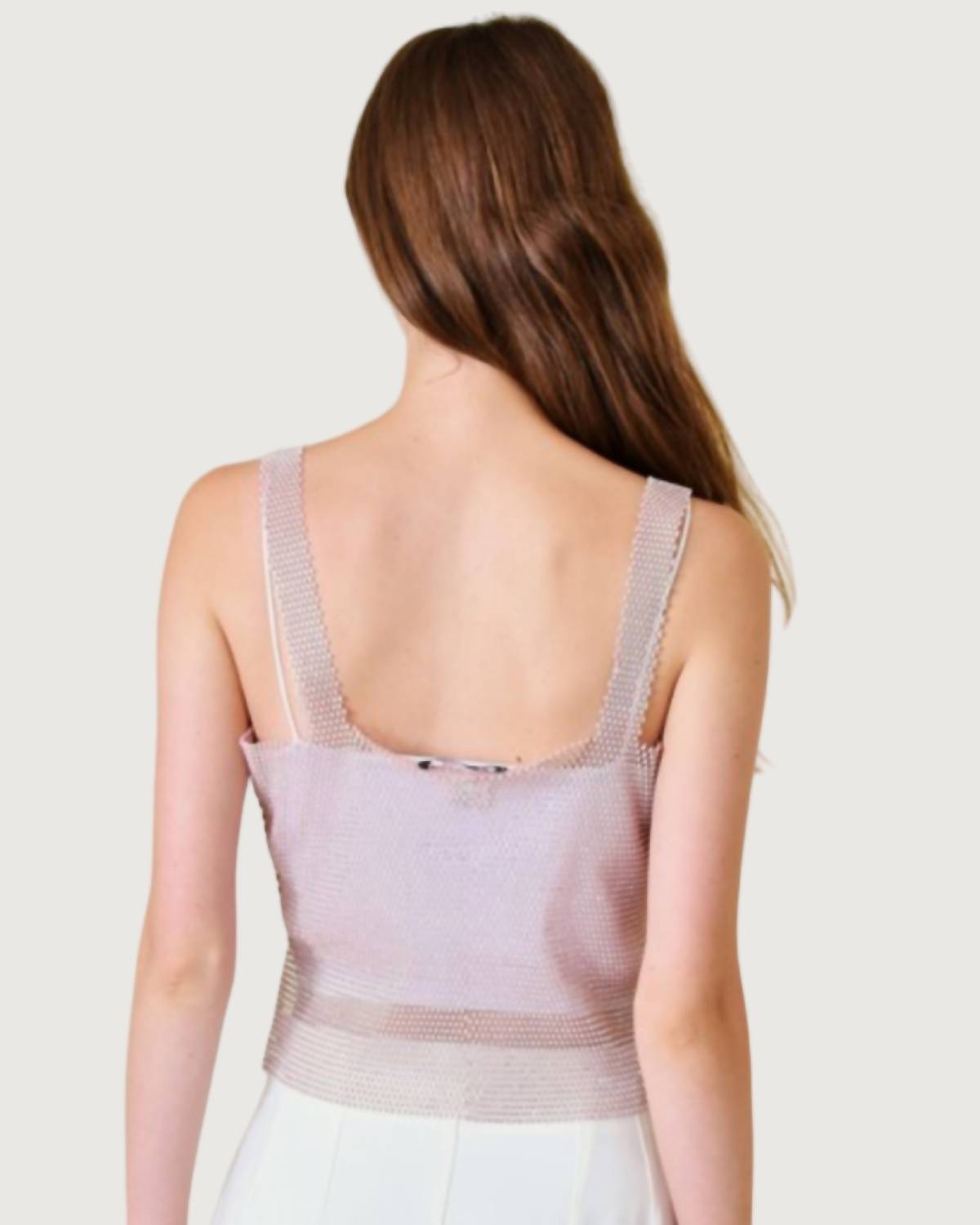 Fore Collection - Lover Mesh Crystal Tank