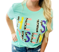 Spirit To A Tee - He Is Risen Leopard Tee