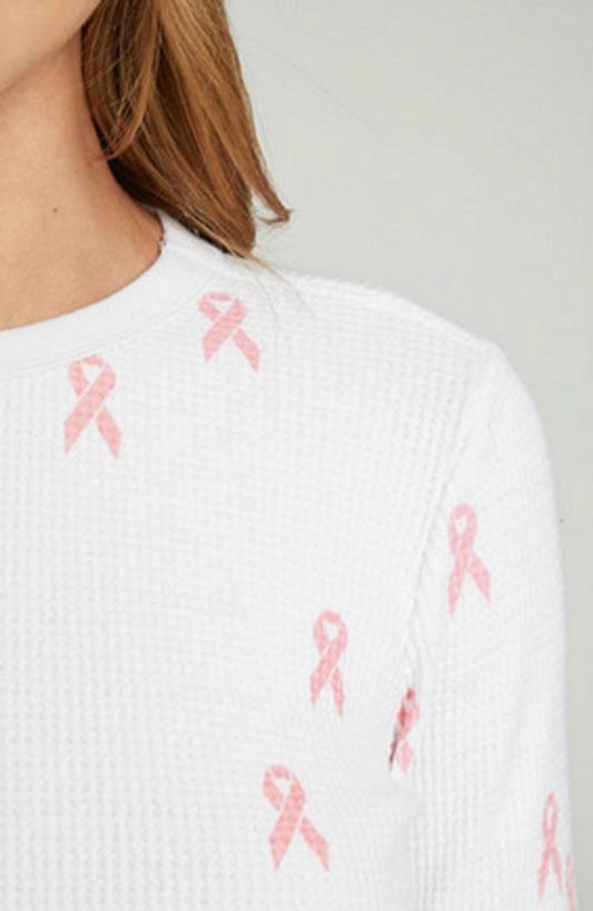 Chaser - Breast Cancer Awareness Waffle Tee