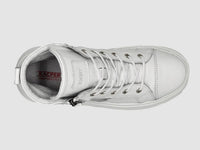 Kcr Group - Women's Tall Zip-up Leather Sneakers