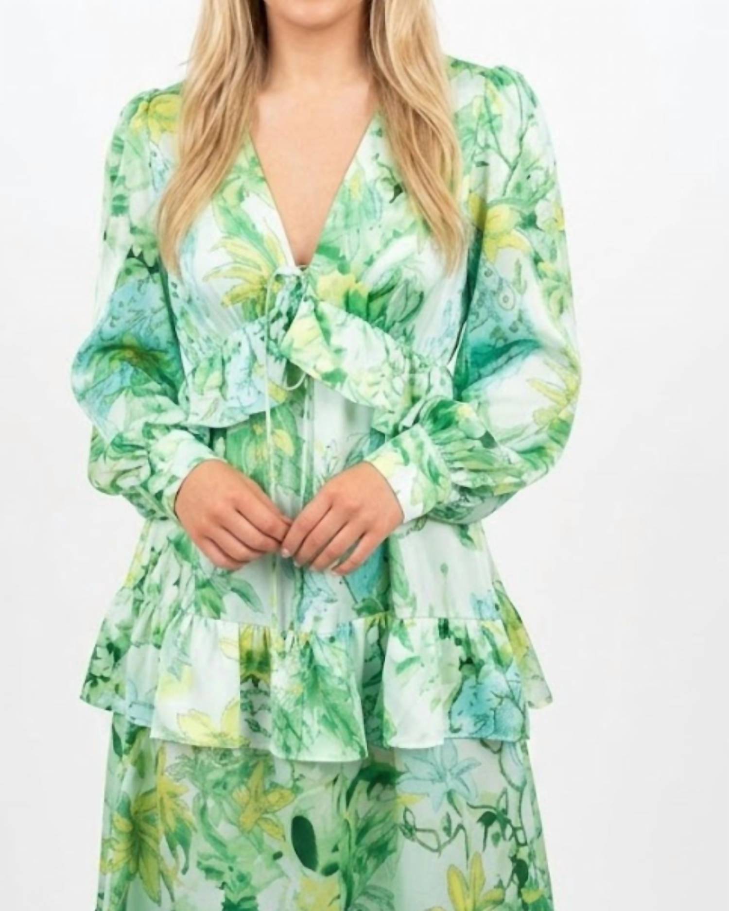 Yellow Lovebirds - Blanche Maxi Dress