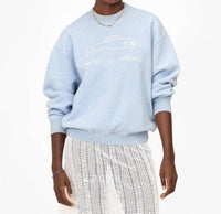 Clare V. - Oversized Embroidered Sweatshirt