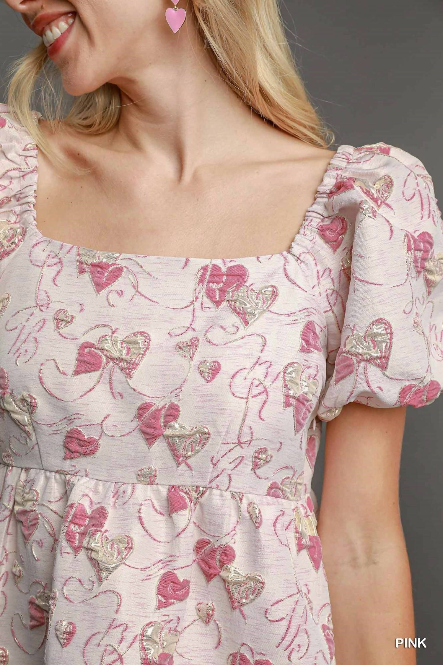 Umgee - Metallic Heart Dress