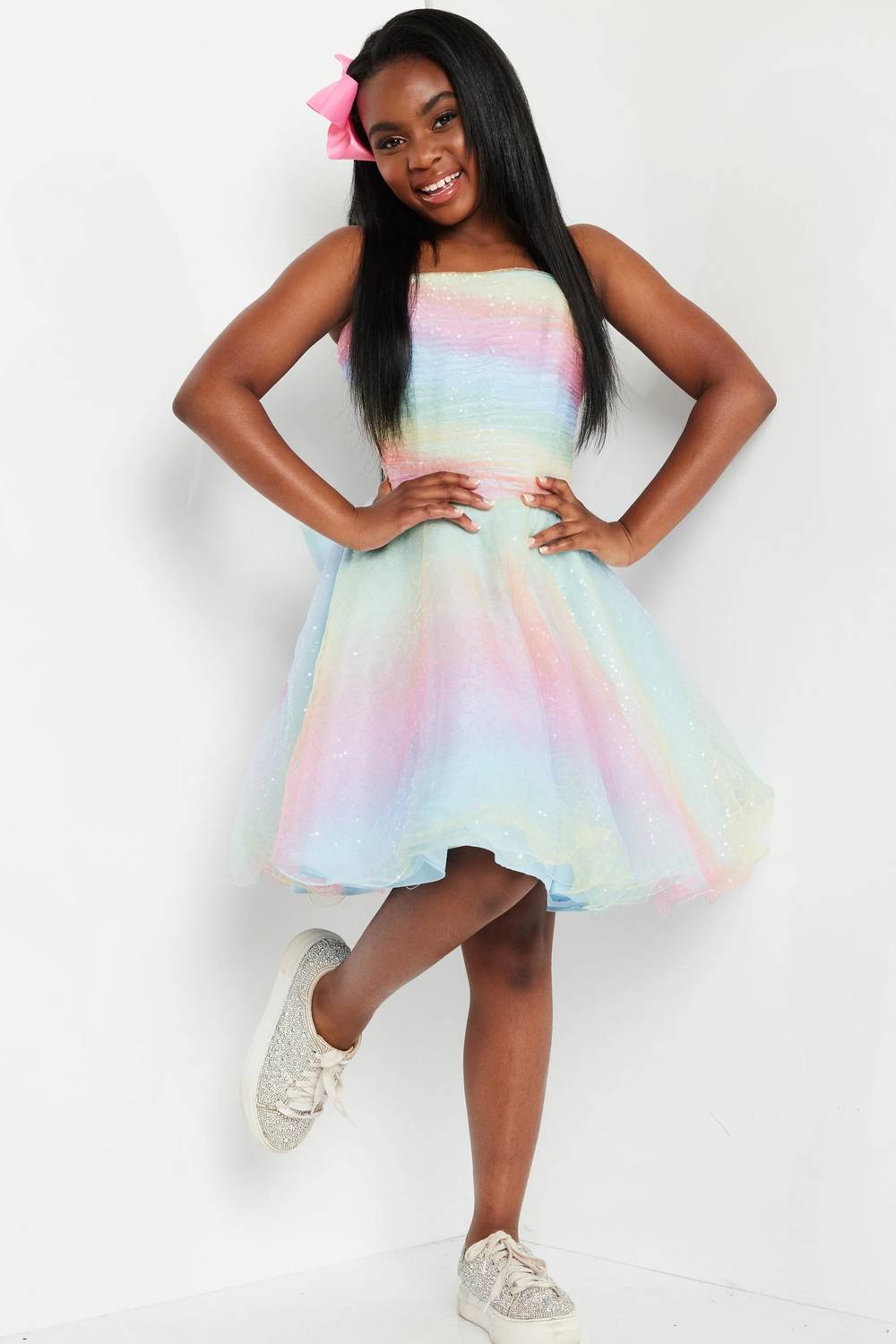 Jovani - Sleeveless Mini Gown