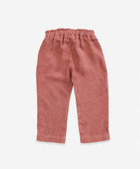 Play Up - Girl's Buttoned Linen Trousers