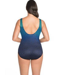 Longitude - Going My Way High Neck Scoop Back One Piece Swimsuit