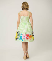 Unique Vintage - Mickey Fruit Salad Swing Dress