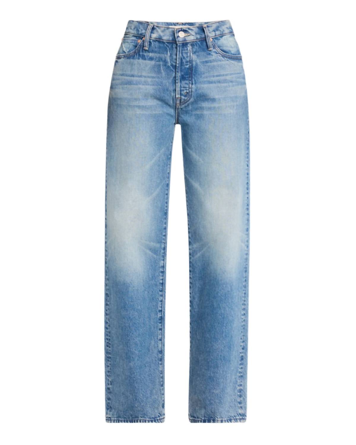 Mother - Lil Dodger Button Sneak Straight Jeans